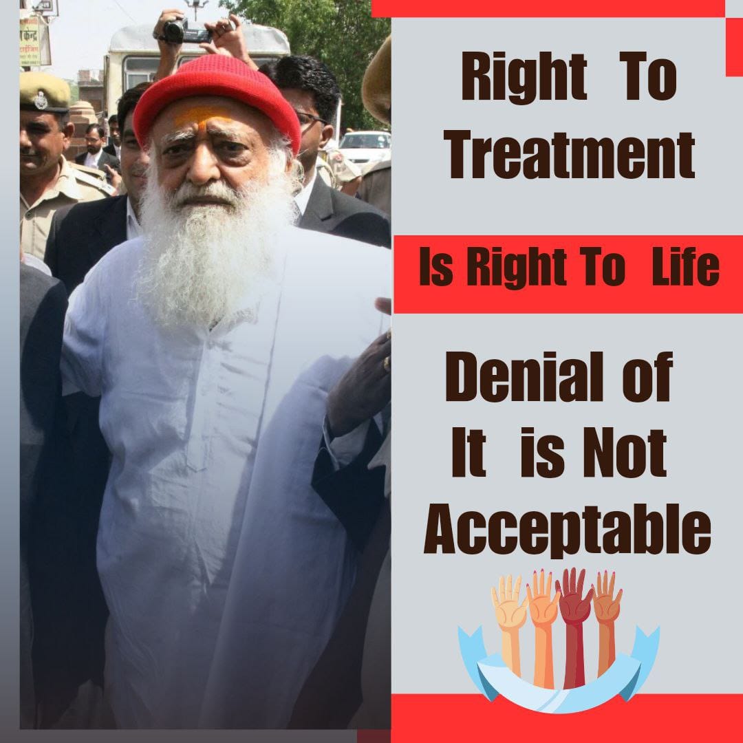 AshramPaonta's tweet photo. #Right_To_Life
क्या एक हिंदू संत होना अपराध है? क्योंकि निर्दोष Sant Shri Asharamji Bapu को पहले जेल भेज दिया गया और अब उनको गंभीर रूप से बीमार होने पर भी बेल नहीं मिल रही।
कब हमारा न्याय तंत्र अपनी बंद आंखे खोलेगा❓
Empathy Missing
Treatment needed Urgently https://t.co/1S6EDS0kW3