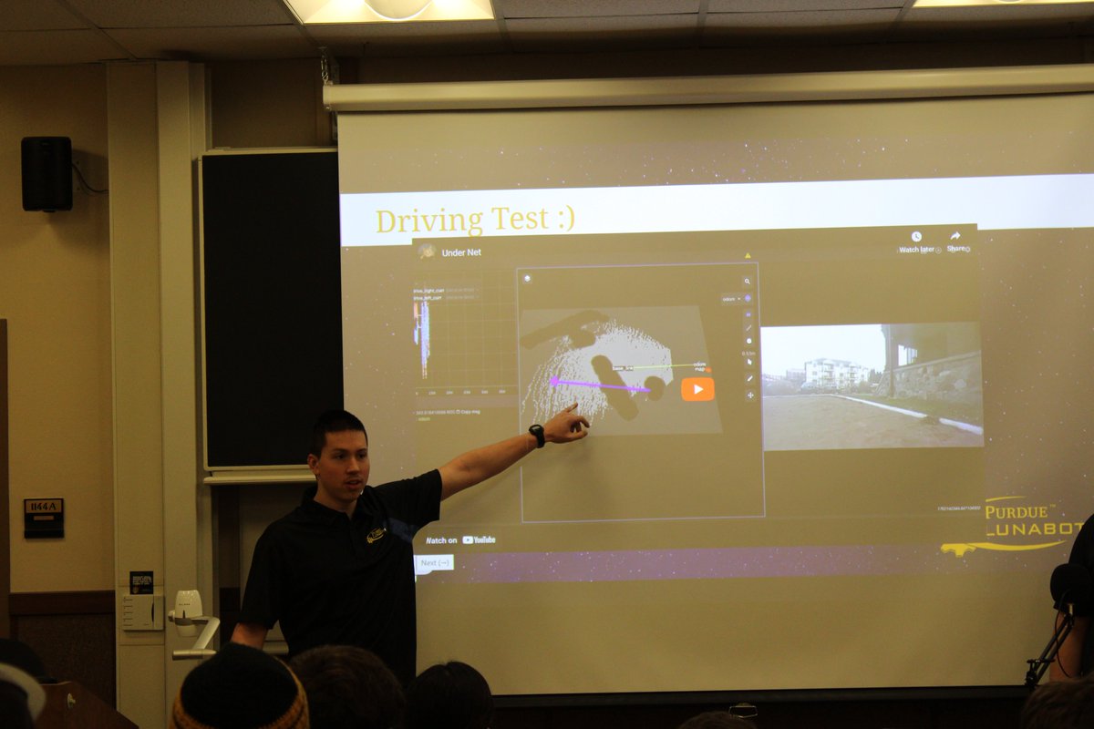 PurdueLunabotic's tweet photo. Exciting news from our team! Just nailed our Critical Design Review, showcasing the stellar final design of our lunar robot. Ready to kick off manufacturing season and start the build process! #purdueengineer #Robotics #NASA https://t.co/uyoyy9bZhs