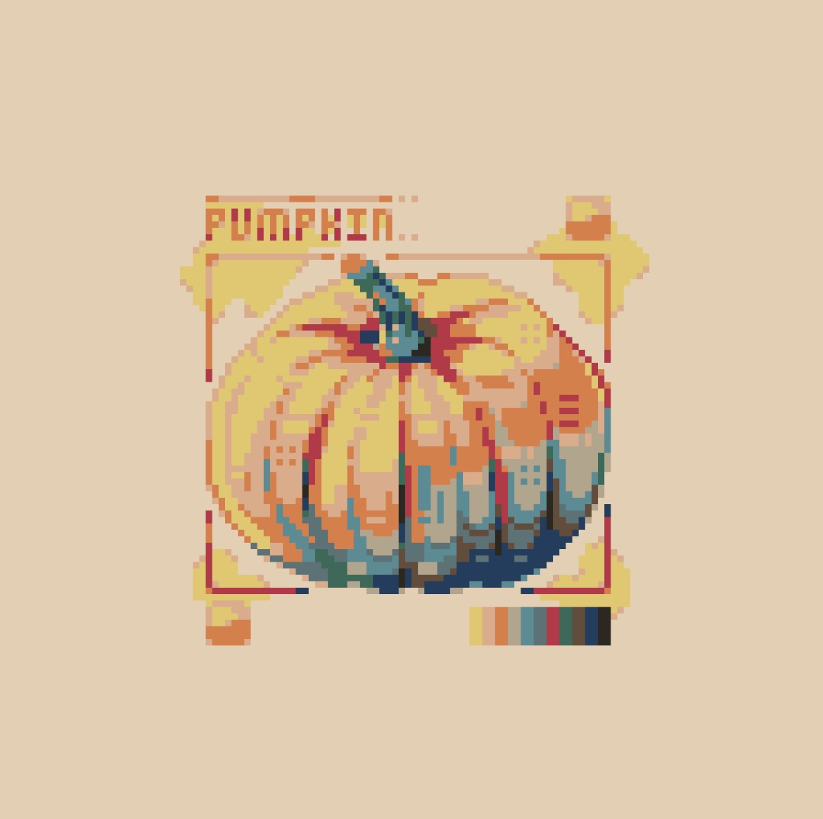 ventiquePxl's tweet photo. Pumpkin!

#pixelart #ドット絵 https://t.co/17WPWHDR62