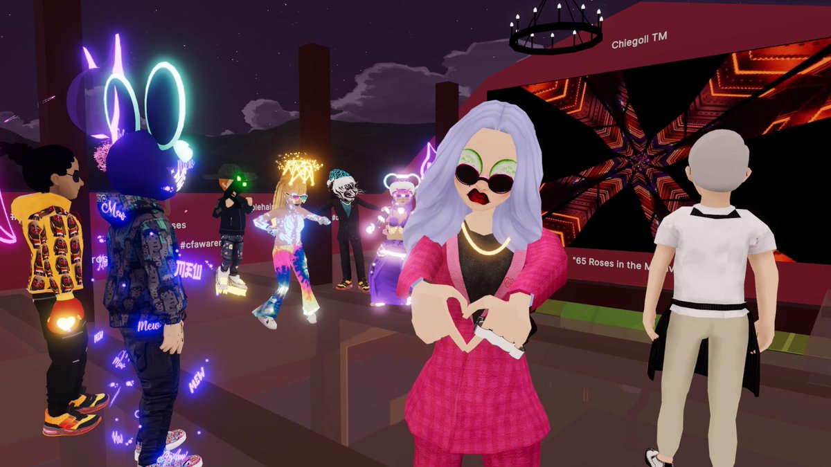 Old MacDonald had a farm, E-I-E-I-O, and on that farm, he hosted a metaverse bash, E-I-E-I-O! 🐔🌹

#Decentraland #chiegoll #65roses #metatribeplaza #DCLfam