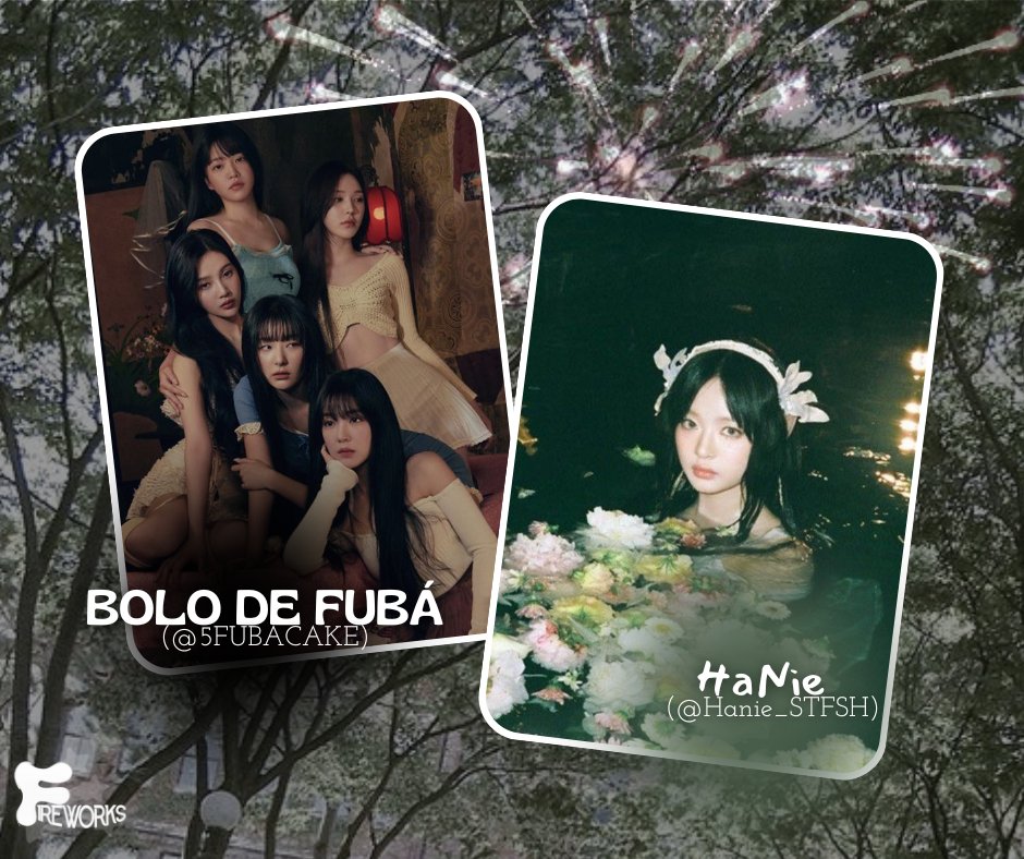 FIREWORKS_ENT's tweet photo. [NEW ARTIST ANNOUNCEMENT]
Fireworks Ent. está com muito orgulho em anúnciar oficialmente a vinculação com o grupo BOLO DE FUBÁ
(@5FUBACAKE) e com a artista solo HANIE (@hanie_stfsh)! 

Sejam bem vindos a empresa, espero que se sintam em casa!~ 👖🧁 https://t.co/HITzoy3dz7