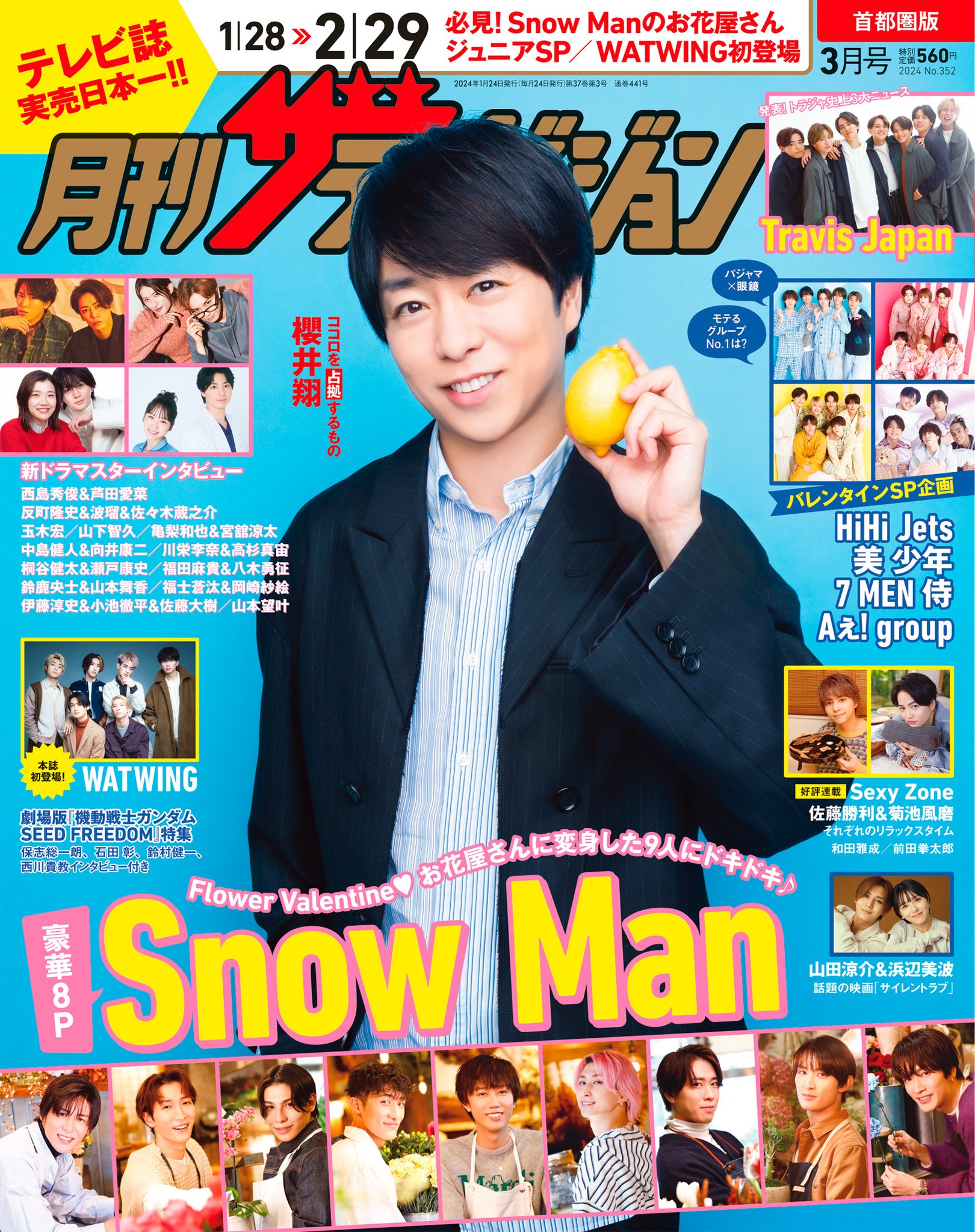 SMAP 嵐 月刊ザテレビジョン 9冊セット SMAP 嵐 月刊ザテレビジョン 9冊セット
