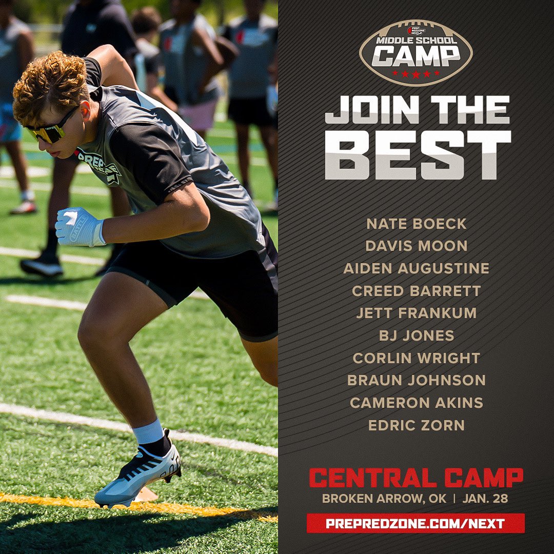 PrepRedzoneNext's tweet photo. 🚨 Join The Best

There is just ONE WEEK LEFT to register for the Central Middle School Camp.

Secure your spot: https://t.co/EuCxbC6WZ1 https://t.co/iwWA45gW6R