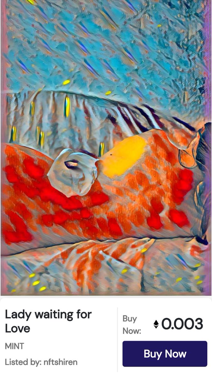 Alphartists's tweet image. Lady waiting for love.
mintable.app/collectibles/i…
#mintable #Ethereum #WomensArt #NFT #SupportEachOthers