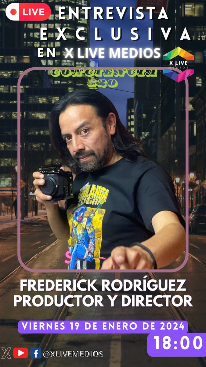 PhocalPhotograp's tweet photo. Nos vemos el viernes 19.1.24 a las 6pm en X Live Medios en el programa Conciencia 420 con Chelo Estrella.

Gracias por la invitación @xlivemedios @chelo.estrella 

#documentary 
#production 
#cannativa 
#fermentosancestrales
#involucionrock
#phocalphotography
#director https://t.co/CLqRSUHNA8