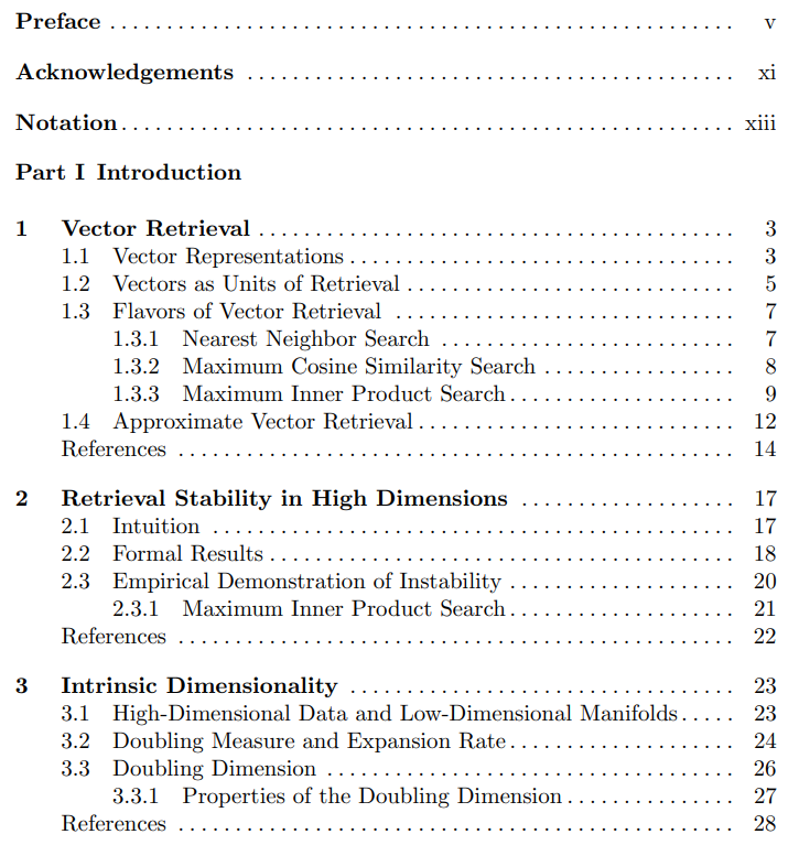 _reachsumit's tweet photo. Foundations of Vector Retrieval

This 185-page monograph provides a summary of major algorithmic milestones in the vector retrieval literature, with the goal of serving as a self-contained reference for new and established researchers.

📝https://t.co/rGLja22Nh7 https://t.co/ECoSgCTNy6