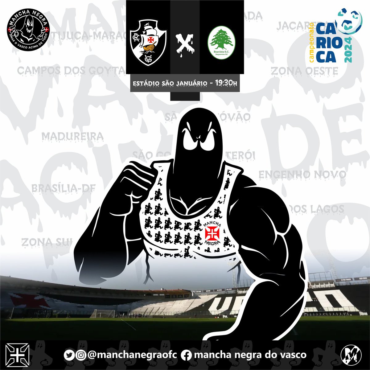 Lugar de vascaíno hoje é matando a saudade de casa! Todos os lugares nos levam a São Januário!

Vamos começar o campeonato lotando o caldeirão e fazendo o que mais gostamos: apoiar o nosso Vasco!

ESTAMOS DE VOLTA! Amar o Vasco acima de tudo, desde 1999.

🙏🏼🤝🏼