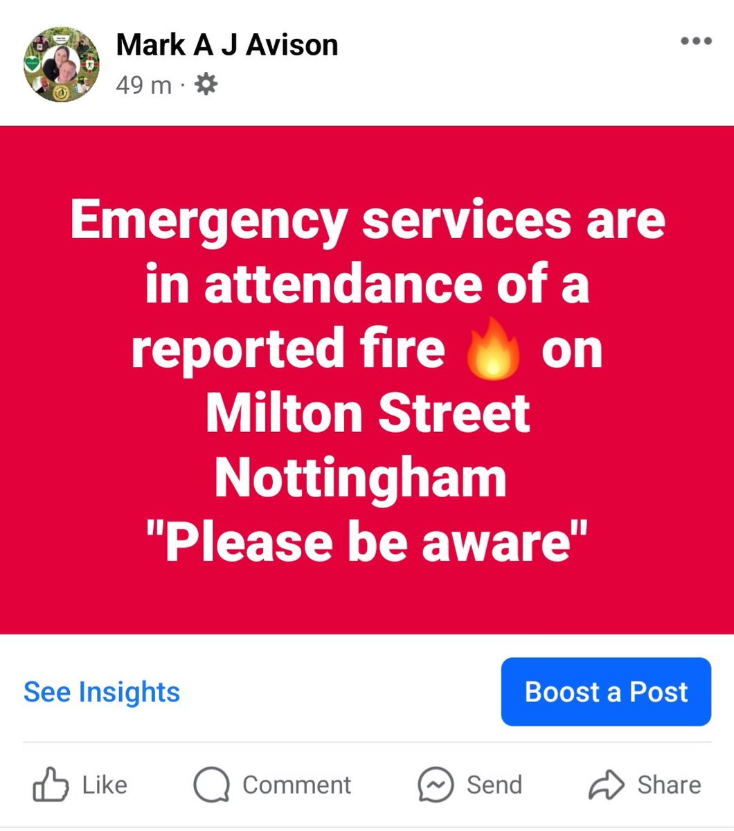 Markginge25's tweet photo. Services in the city centre are back to normal, Thank you so our Nottinghamshire Services for there quick response.

@nottsfire @nottspolice 👍🏻😎 https://t.co/aCDVln3PCS
