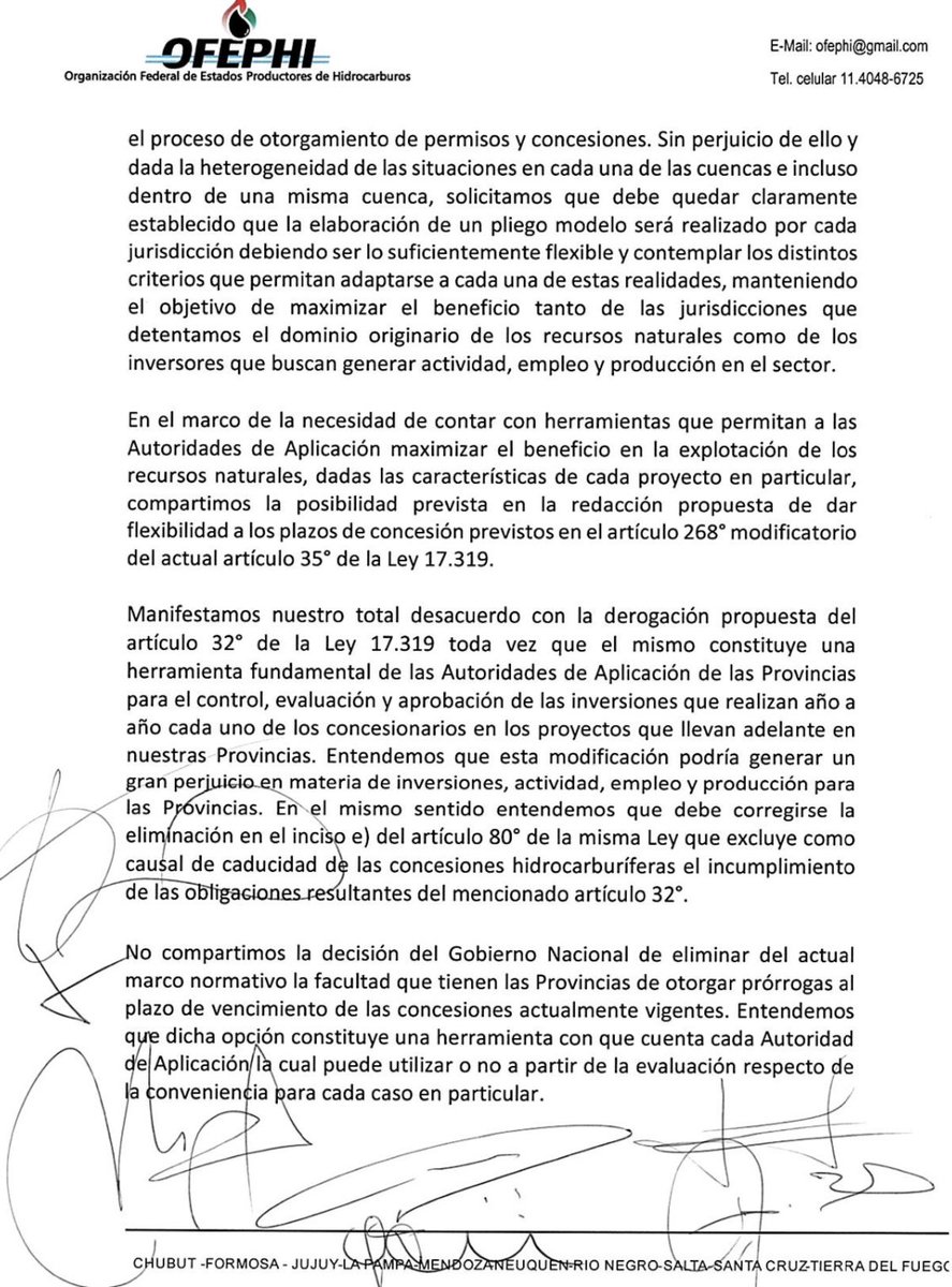 Provincias OFEPHI tweet media