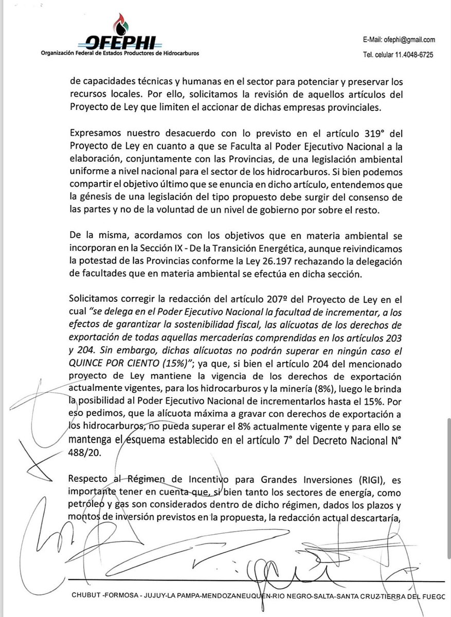 Provincias OFEPHI tweet media