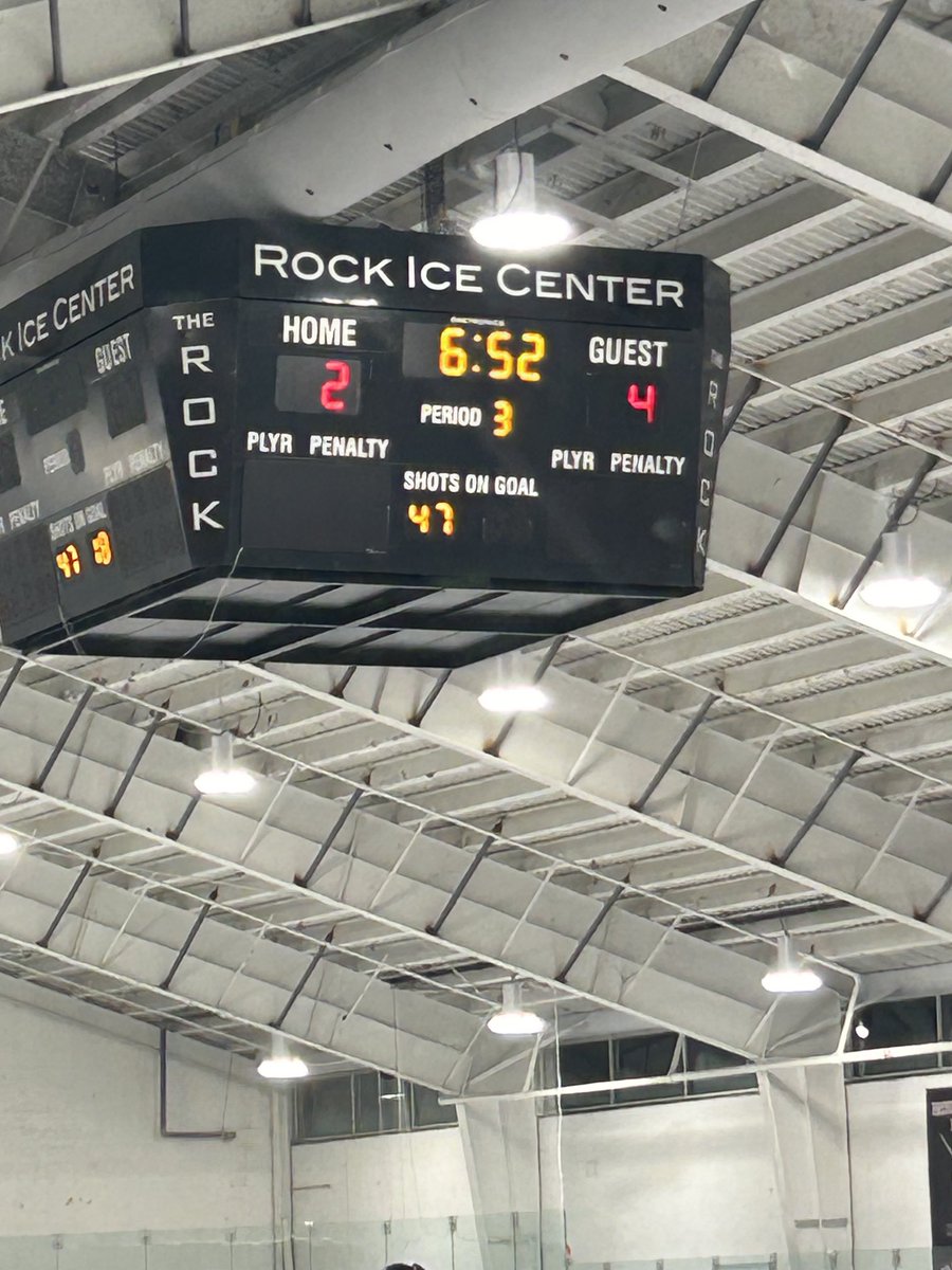 NHV holding on to a 4-2 lead with 6:45 left to play. Goalie Nate Rodriguez is once again standing tall
