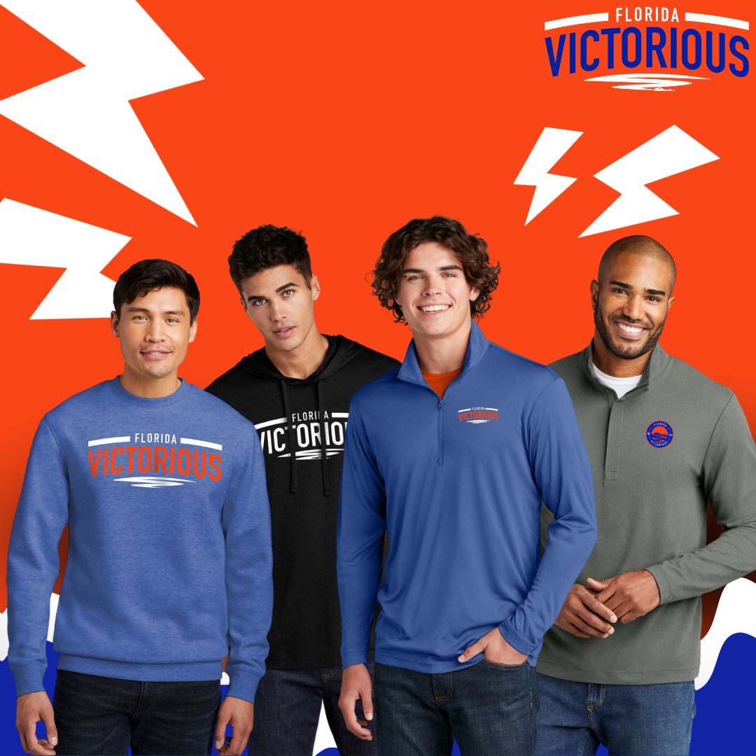 Stay warm and show off your love for the Gators with a cozy long sleeve Gators pullover! 🐊🔶🔷
Get yours today, bit.ly/47KGFK6!  
#GatorNation #MerchAlert #NILShop #FloridaVictorious