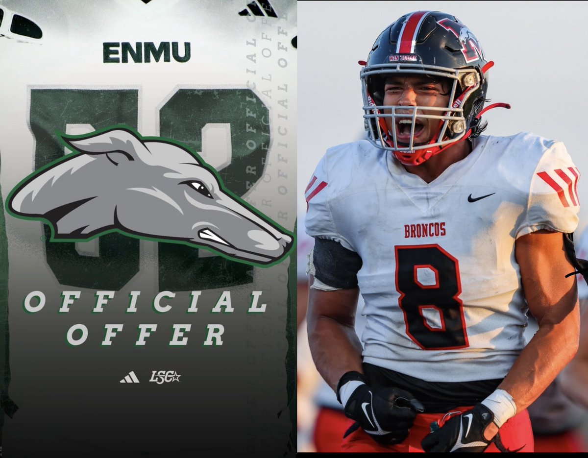 Michael Johnson (@m1chael6johnson) on Twitter photo Blessed to receive my first Offer from Eastern New Mexico!💚🖤 <a href="/KadenMerrell/">Coach Kaden Merrell</a> <a href="/CoachLeeBlank/">Lee Blankenship</a> <a href="/doranj17/">Coach Doran</a> <a href="/Waleed_Gaines/">waleed gaines 🏈</a> <a href="/1BroncoFootball/">Mustang Football</a> Blessed to receive my first Offer from Eastern New Mexico!💚🖤 <a href="/KadenMerrell/">Coach Kaden Merrell</a> <a href="/CoachLeeBlank/">Lee Blankenship</a> <a href="/doranj17/">Coach Doran</a> <a href="/Waleed_Gaines/">waleed gaines 🏈</a> <a href="/1BroncoFootball/">Mustang Football</a>