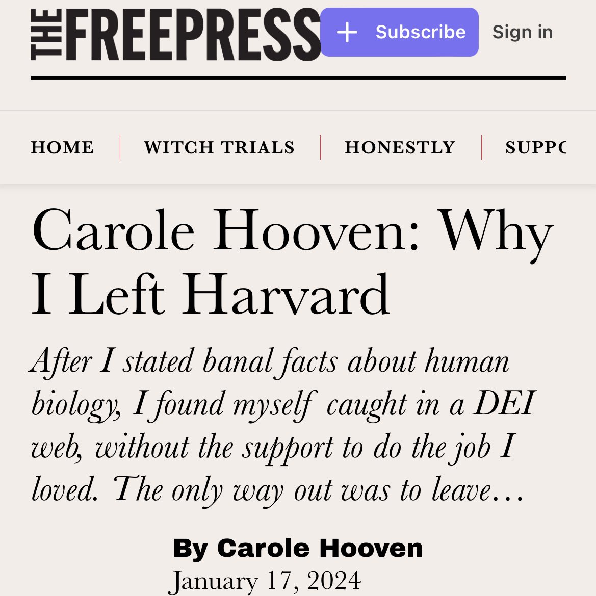 Wird die #GWUP zu einem deutschen @Harvard? 

Die Evolutionsbiologin @hoovlet erklärt, warum sie #Harvard verlassen hat – ein Lesetipp:

'#CancelCulture is not mainly about being fired or even losing a platform; it's about a culture of #intolerance and its effect on free speech.…