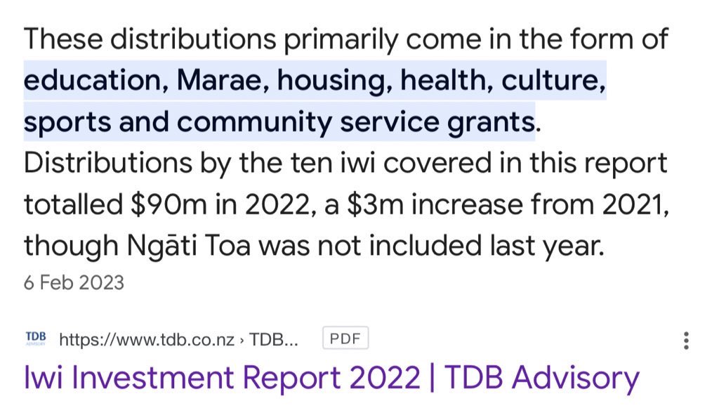Tuituituitui11's tweet image. Distributions by the ten iwi covered in this report totalled $90m in 2022, a $3m increase from 2021, These distributions come in the form of education, Marae, housing, health, culture, sports and community service grants. 
#PublicRecord
How much $ did sanitarium distribute?