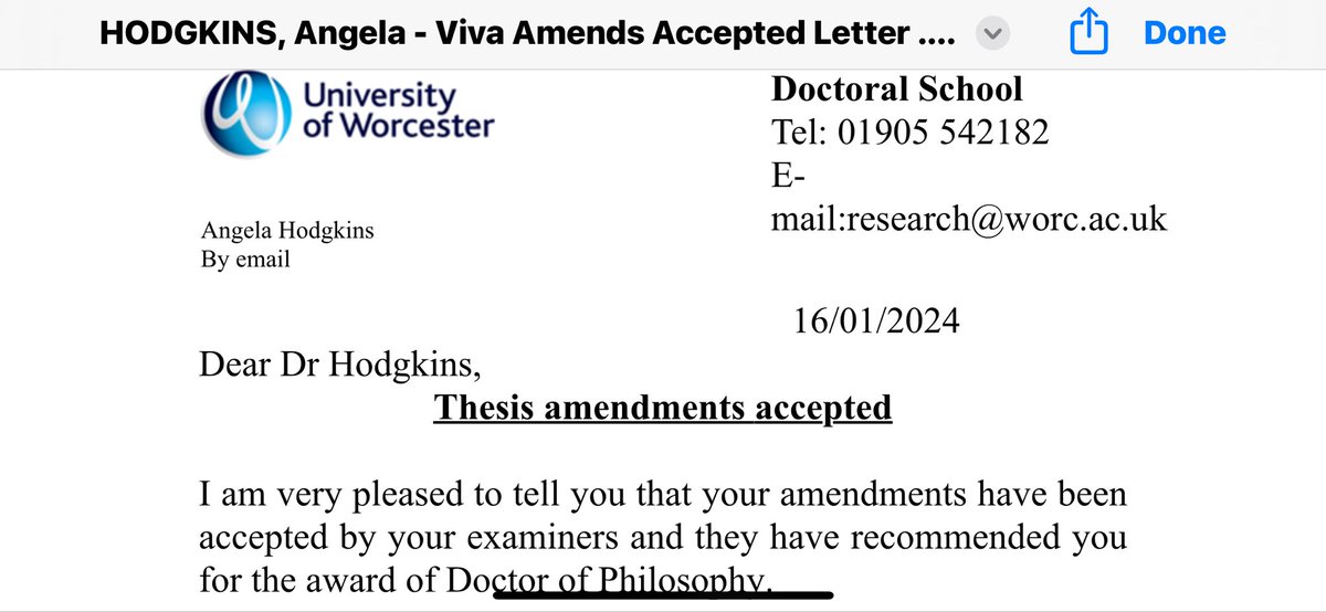 I’m now going to call myself Dr 😊