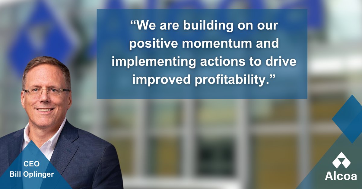 Our CEO just spoke about #Alcoa's earnings in the fourth quarter of 2023. Read more about our progress here: bit.ly/4b3XhOH