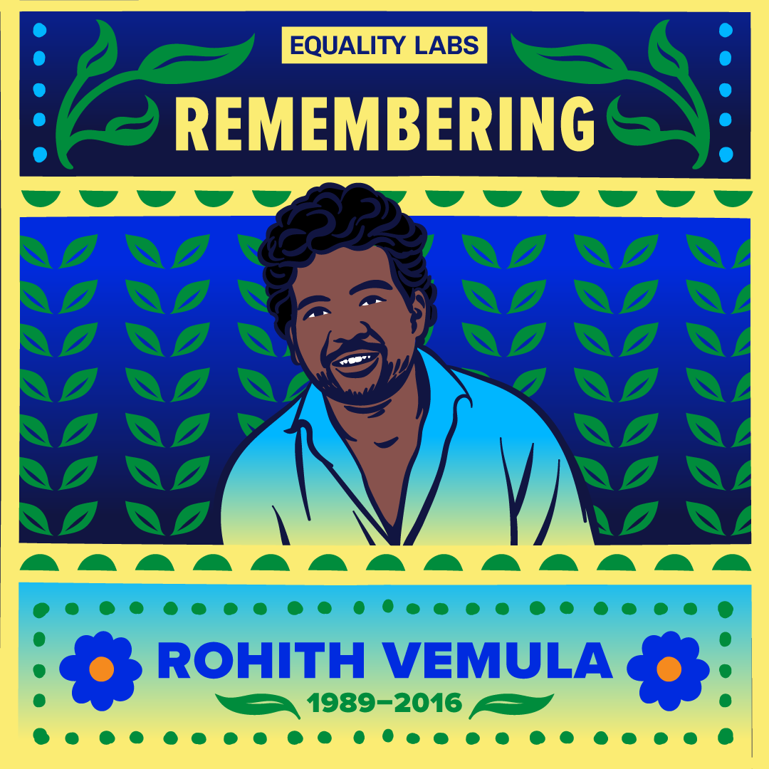 1/ On the anniversary of Rohith Vemula’s institutional murder, we honor his life and legacy so that our community can reflect and heal. Rohith’s memory inspires us to take action and continue the fight against caste apartheid with bravery and boldness.