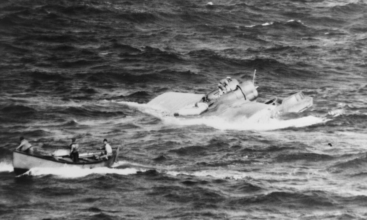 Boneyardsafari's tweet photo. #otd PBY-5 Catalina attached to PATWING TWO based at Seymour Bay, Galapagos, 17 January 1942 as a crew from #USSRichmond #CL9 attempted to salvage the downed aircraft #pby #pbycatalina #flynavy #wwii #patwing #navalsafari #aviationsafari #aviationpreservation #boneyardsafari https://t.co/hlmS6IzhJH