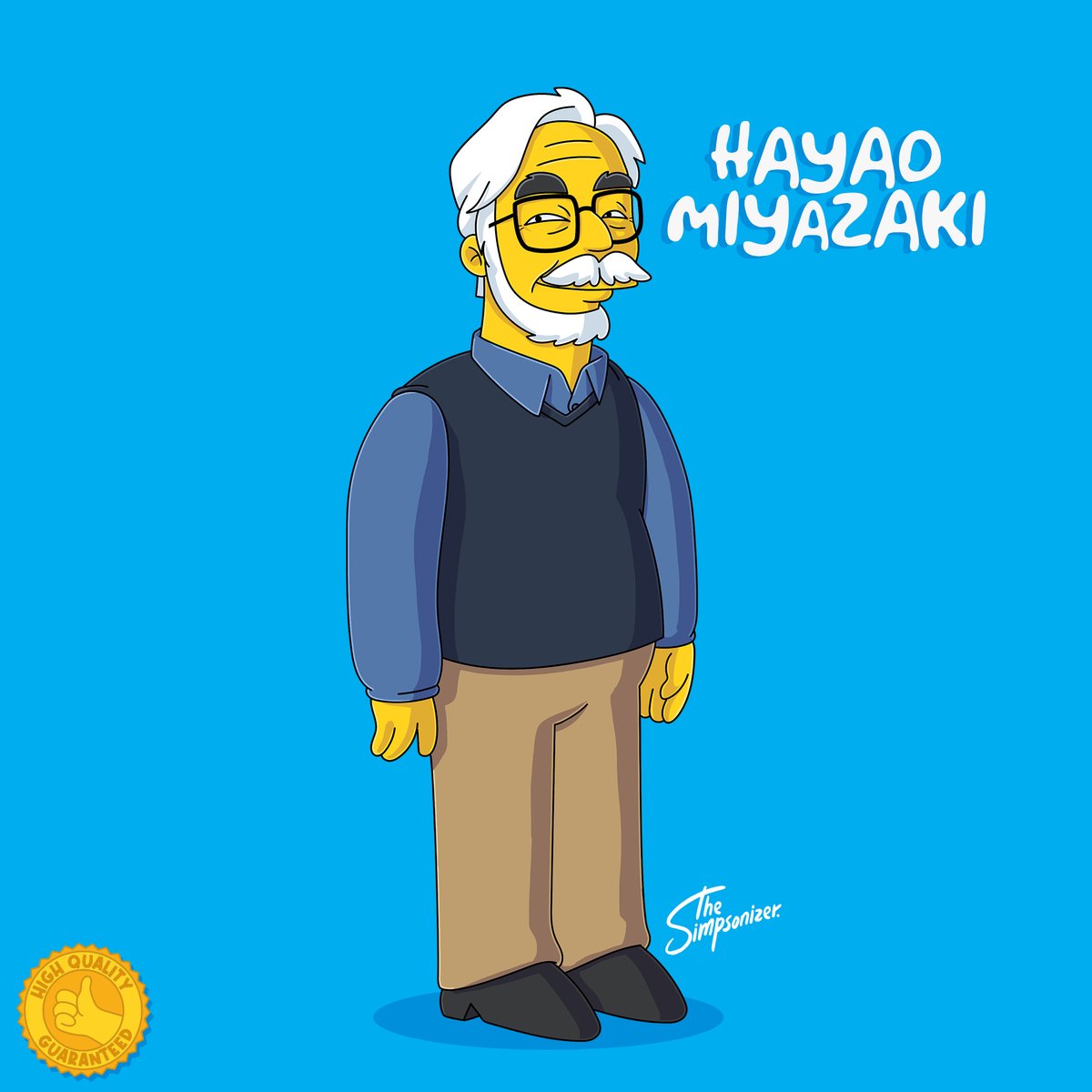 ArminCastellon's tweet photo. El maestro #HayaoMiyazaki en el verdadero #simpsonstyle
#studioghibli
Nota: Los ejemplos de "mal retrato simpson" los hago igual yo mismo en base a lo que veo en internet. https://t.co/EiEDxthT2g