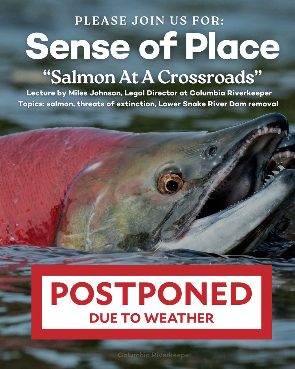Hey folks! If you haven't already seen, the Sense of Place event planned for this evening is postponed due to the inclement weather! Event is now Wednesday Jan 24th, 2024. If you haven't gotten tix or are interested in learning more click here: givebutter.com/R603Cv