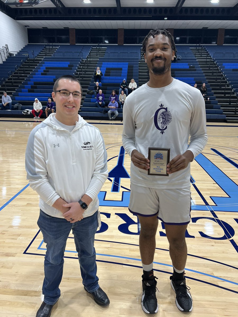 Game 1:  2024 <a href="/SSMHealthSM/">SSM Health Sports Medicine</a>  All Academic Team members from <a href="/Lift4LifeAcad/">Lift For Life Academy</a>: 
Dorian Rogers and from <a href="/kahokmenshoops/">Kahoks Basketball</a>:  Zach Chambers.  Pictured with Thomas Dannenberg of <a href="/SSMHealthSM/">SSM Health Sports Medicine</a> #STUDENTATHLETE