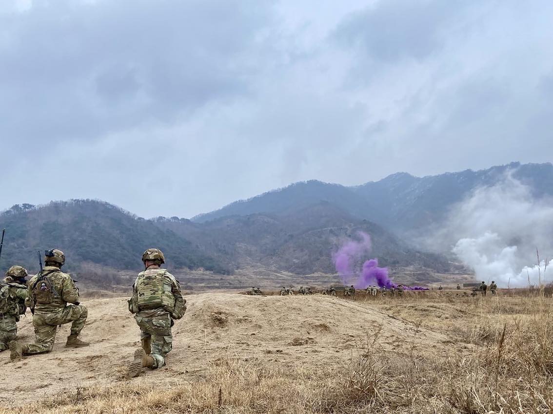 4thInfDiv's tweet image. Ivy Soldiers completed a Combined Arms Live Fire Exercise, wrapping up a stellar training cycle in the Republic of Korea! Thanks to Brigade enablers, our lethal companies are ready to dominate in unfamiliar terrains against any adversaries. 🚀🔥 

#LethalTeams | #IvyREADY |