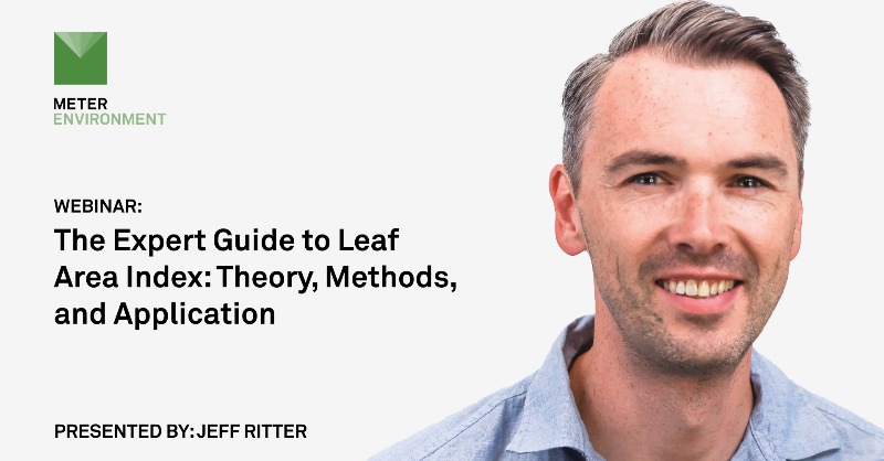 meter_env's tweet photo. Leaf Area Index (LAI) has vast implications across land use management, ecology, and any project impacted by gross primary productivity (GPP).

Join us for this 30-minute webinar where METER's Jeff Ritter will discuss what an understanding of LAI could do for your research.