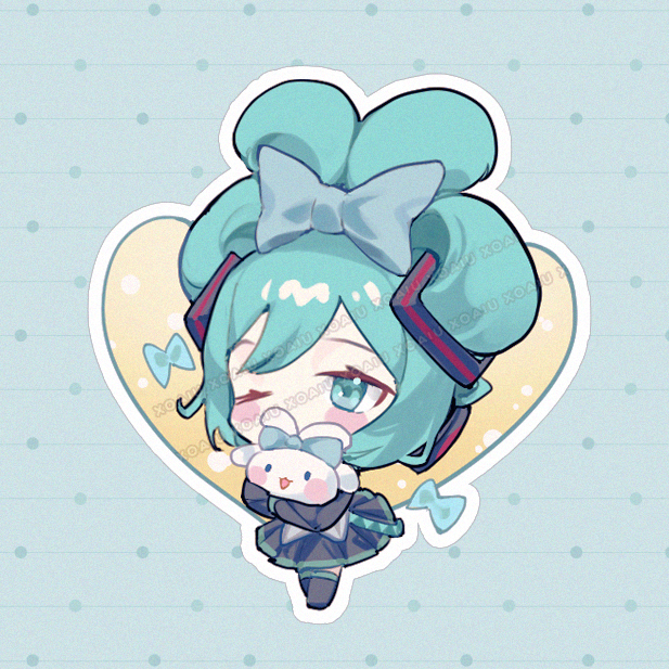 シナモロール ,初音ミク 「cinnamoroll miku !」|xoaiu✩のイラスト