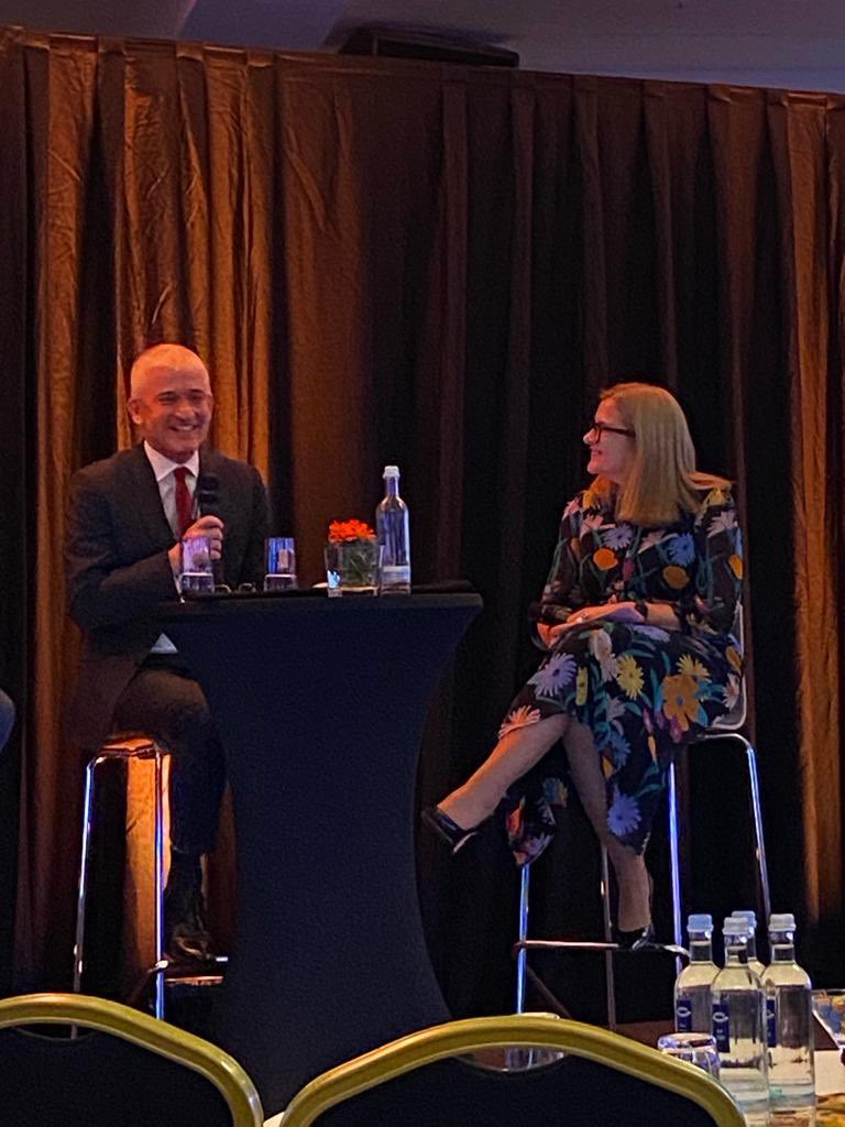 Denyse_Campbell's tweet photo. The early wake up call was worth it this morning to head to @ClaytonHotel Düsseldorf for our #gmforum2024. Really enjoyed interviewing our CEO Dermot Crowley #BringYourDifference https://t.co/xxgCxSEMGl