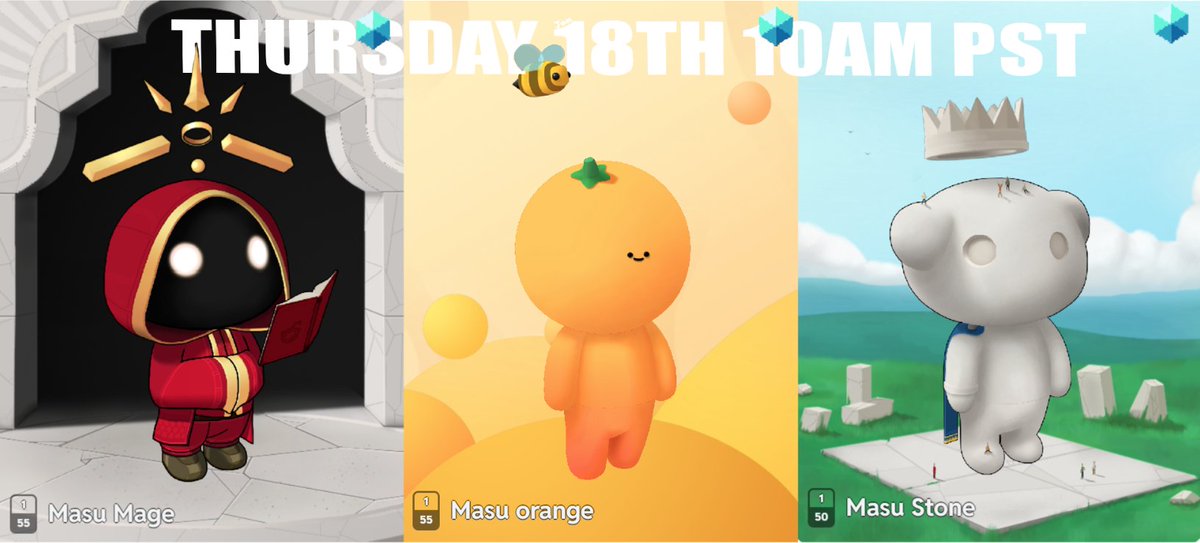 3 new avatars being released tomorrow at 10am PST/Vancouver time :D  #redditavatars #RCA #redditcollectibleavatars #nft