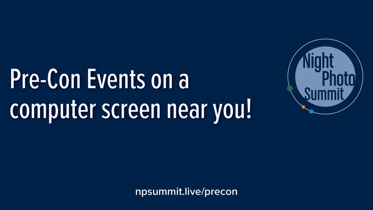 Lookin' for something to do? We have lots of pre-conference activities happening, from speaker chats to a 'How We Got the Shots' panel. Check out the happenings at npsummit.live/precon.