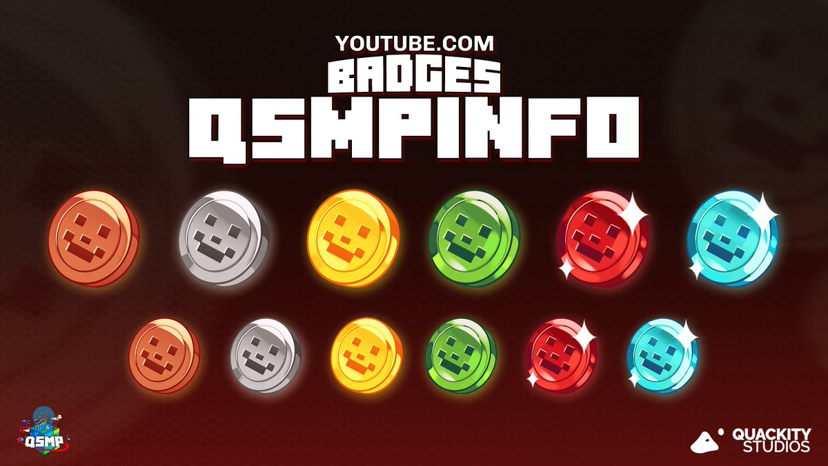 QSMPStudios's tweet photo. We now have official subscription badges for both our platforms.

https://t.co/3HmCvN1IbC
https://t.co/pJtiRfmdhx

We will be adding more custom rewards soon.

Thank you for all the support! 🏝️

#QSMP https://t.co/v1Q6TO3jua