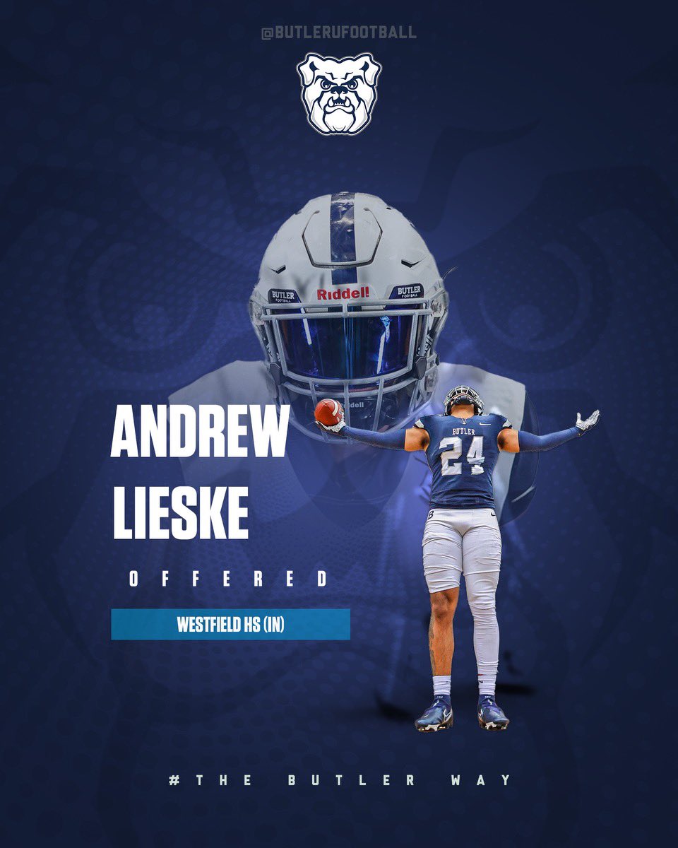 After a great conversation with <a href="/JoeCheshire/">Joe Cheshire</a> I am honored to receive an offer from <a href="/ButlerUFootball/">Butler Football</a>. <a href="/ShamrockFB/">Rocks Football</a>