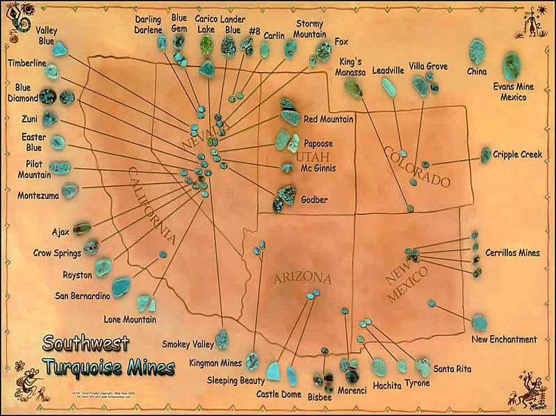 Where is turquoise found deals
