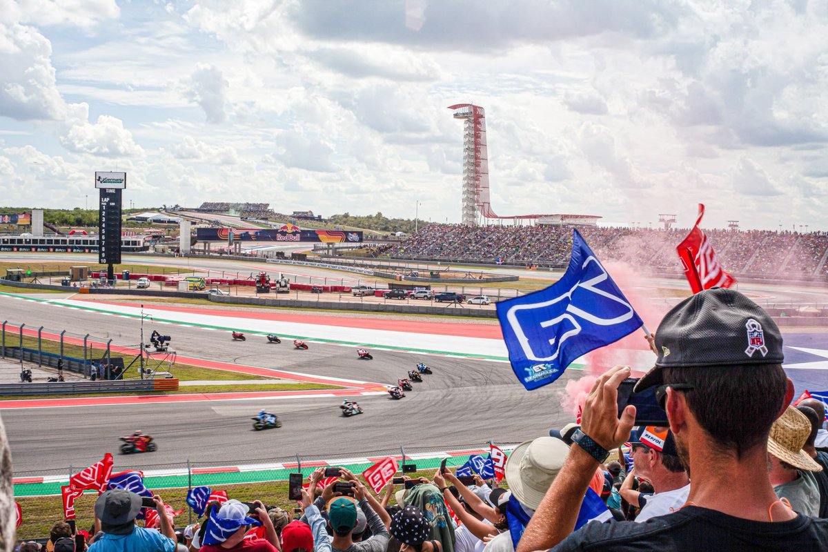 COTA's tweet photo. MotoGP: Fast bikes, unpredictable turns, and wild memories #AmericasGP
Learn more at https://t.co/bbtn9bQOMy https://t.co/4tYdhYMIeC