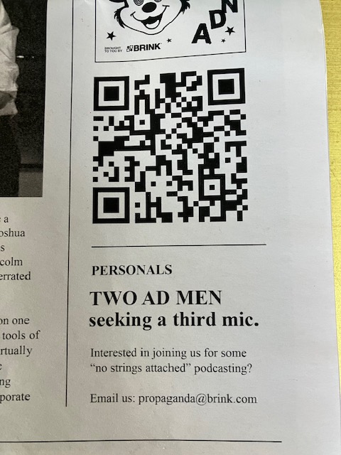 cindygallop's tweet photo. Gosh, thanks for this highly entertaining #ThisIsPropaganda delivery to #theskyapartment @goodhumeurman @MalcolmCritcher @mechrisb @brinkmedia Check out Brink's podcast on the invisible influence of propaganda on our culture today, here: https://t.co/zVgsHgj1rw https://t.co/veDZHOEWMD