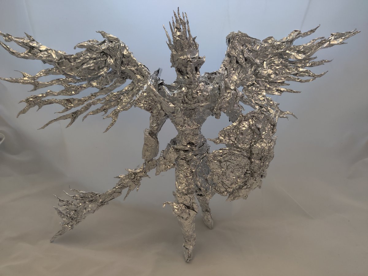 Siegfrund the Nephilim from Raid: Shadow Legends - Aluminum Foil Sculpture
#foil #sculpture #art #fanart #raid #RaidShadowLegends #raid #raidshadowlegendsfanart #plarium @plarium #videogame #videogames #videogamefanart #siegfrundthenephilim #nephilim #angel #sacredorder #knight