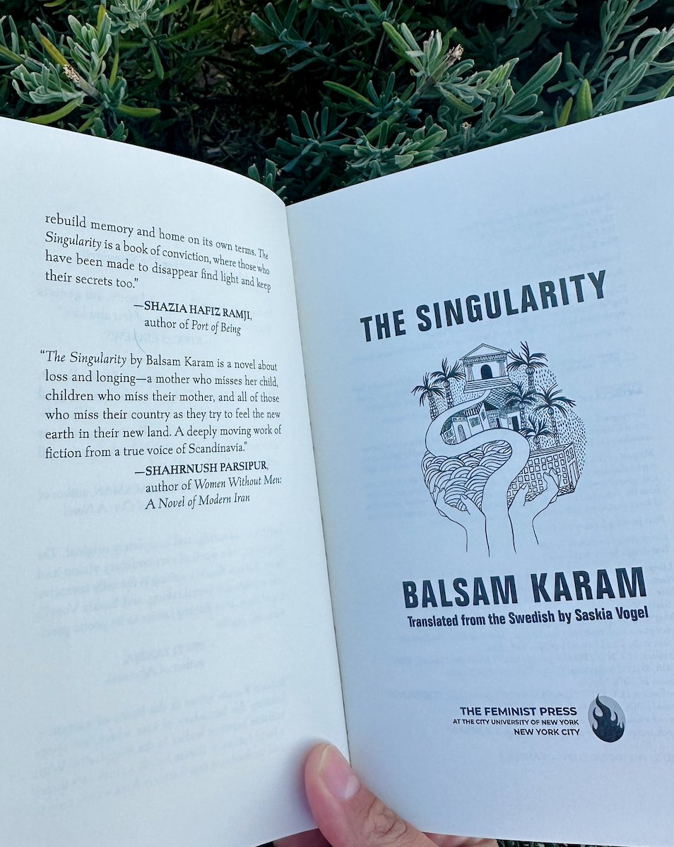 Just one week 'til Balsam Karam's THE SINGULARITY (tr. Saskia Vogel) hits shelves!!! Are you ready???