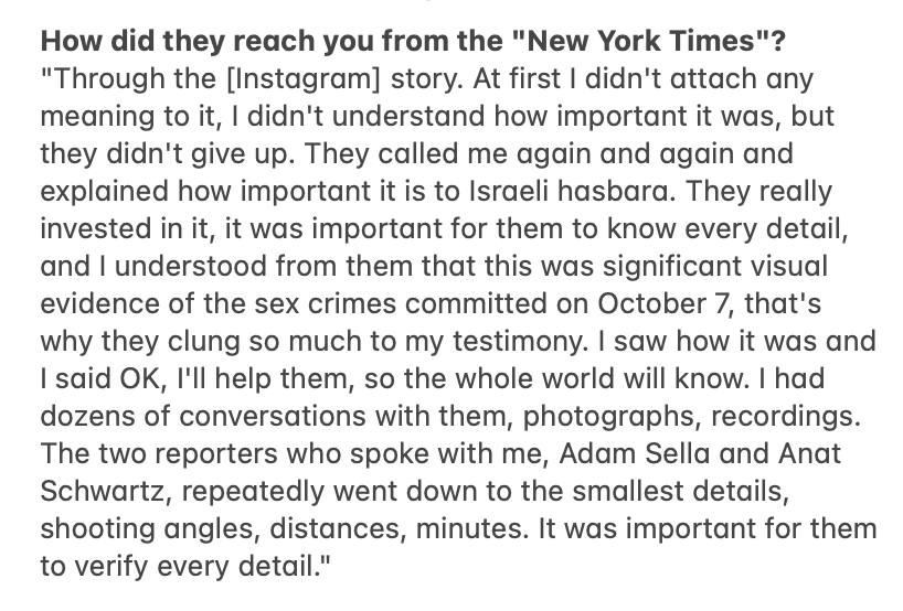 PixieOfDeath's tweet photo. Ynet asks the photographer of "the woman in the black dress" how @nytimes reached her. She explains the rationale of the Israeli journalists Adam Sella &amp; Anat Schwartz:

"They called me again and again and explained how important it is to Israeli hasbara."
https://t.co/gfKmvomWoo https://t.co/0Nr55X7A4i