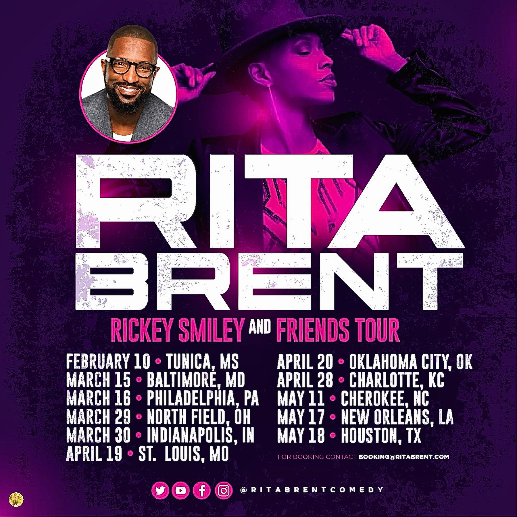 Rickey Smiley Tour Dates 2025 Merna Stevena