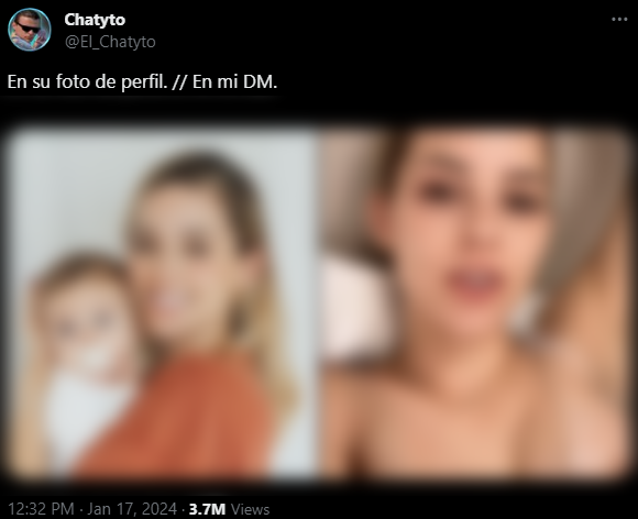 eozyo's tweet photo. A @elonmusk y @X no les importa romper sus propias reglas de abuso y acoso https://t.co/FrLI4zSPNI mientras publicaciones como la falsa imagen de Mariana Rodríguez (foto manipulada o creada con Inteligencia Artificial donde se le presenta desnuda) le traiga millones de vistas. https://t.co/vsYBNw1rGh