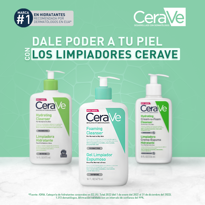 CeraveCAM's tweet photo. 💆‍♀️✅ Garantiza la limpieza, el equilibrio y la hidratación de tu piel con los Limpiadores CeraVe 🫣 ¿Sabes cual es el indicado para ti? #LimpiezaCeraVe https://t.co/jGhQumSTug