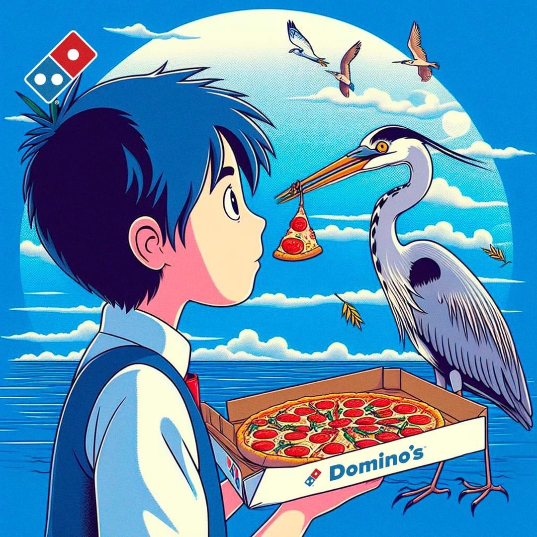 La gente de mercadeo de <a href="/dominospizzacol/">Domino's Pizza Col</a> si sabe aprovechar una oportunidad.

Y según ellos La Colombiana si llegó a Japón con Miyazaki.