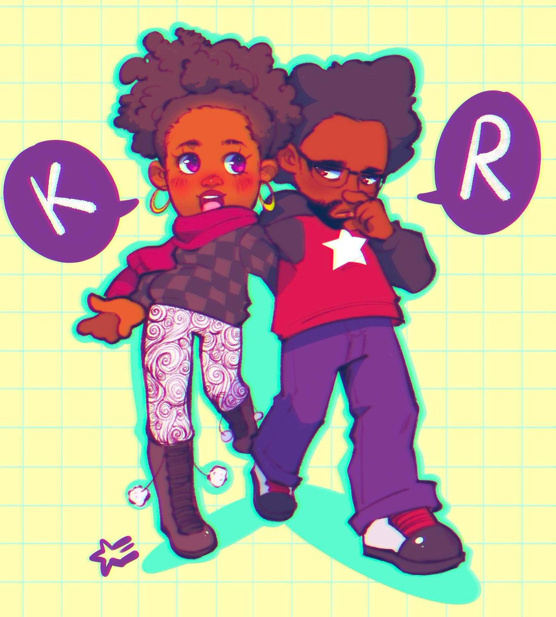 This encapsulates us so well 🥹 K & R commission done by @astronymia