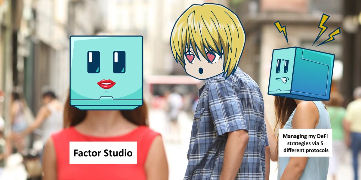 Factor_fi's tweet photo. We're building it, so you won't have to.

Factor Studio is dropping on Arbitrum soon 💙🧡 https://t.co/CZxMRUq9kB