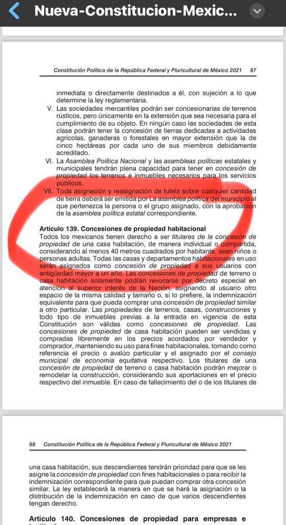 Familia respeto aquellas personas que no les gusta hablar de política y menos participar, solo quiero concientizarlas que esta elección será histórica, del resultado depende el futuro de nuestros hijos y México, me permito publicar una página de la nueva Constitución que de tener…