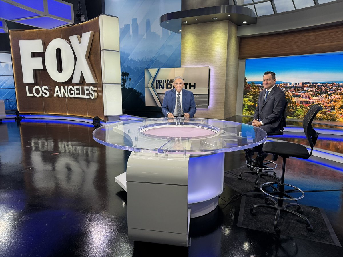 RendonAnthony's tweet photo. I had a wonderful time chatting about all things SELA Cultural Center with @HalEisner and Rey Sepulveda today. Tune in to our full conversation on Sunday on @FOXLA. 🎙️ https://t.co/Z9sN9Y7Yh6