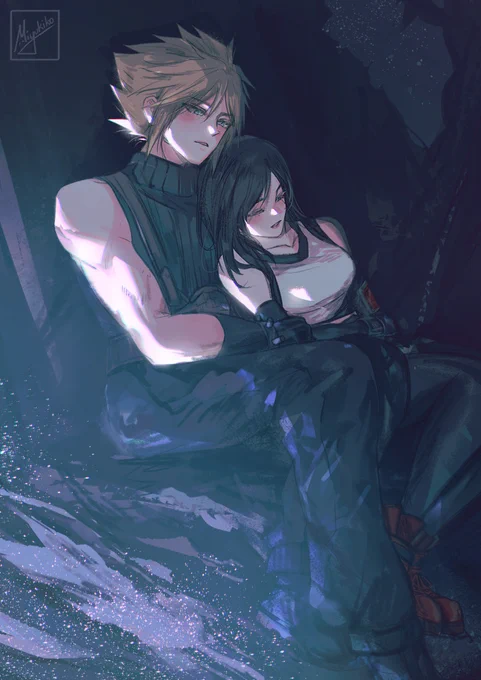 [FF7] Nothing particularly new but #cloti quick drawings from last year  