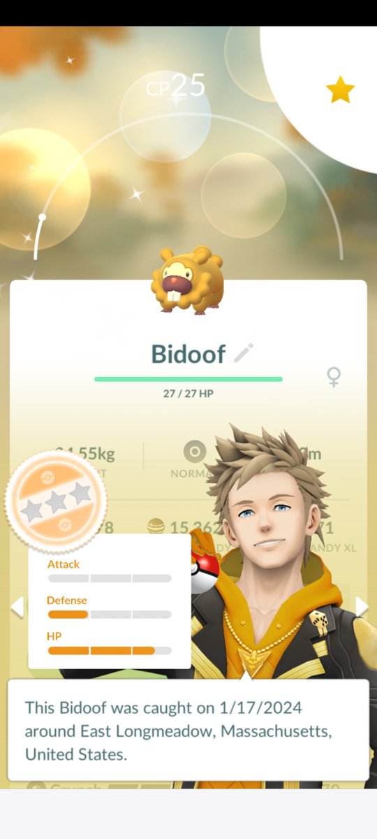 jen_deslauriers's tweet photo. Gotcha catch on the way home from work today 🤣 i guess its something right 💀🤪 was unsuccessful at a few i wanted from the event 🥹 #PokemonGO #PokemonGOfriends #ShinyPokemon #lordbidoof https://t.co/admGHIUOvO